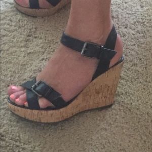 Wedge heels -2 pairs, White & Black!